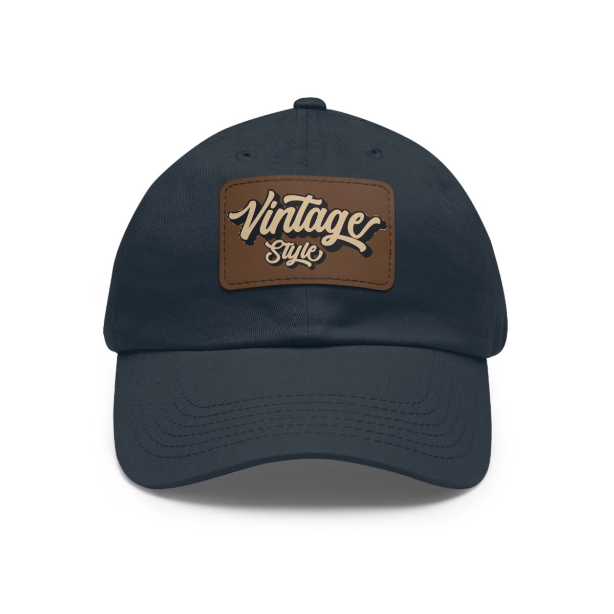 Vintage style Hat with Leather Patch (Rectangle) - Image 45