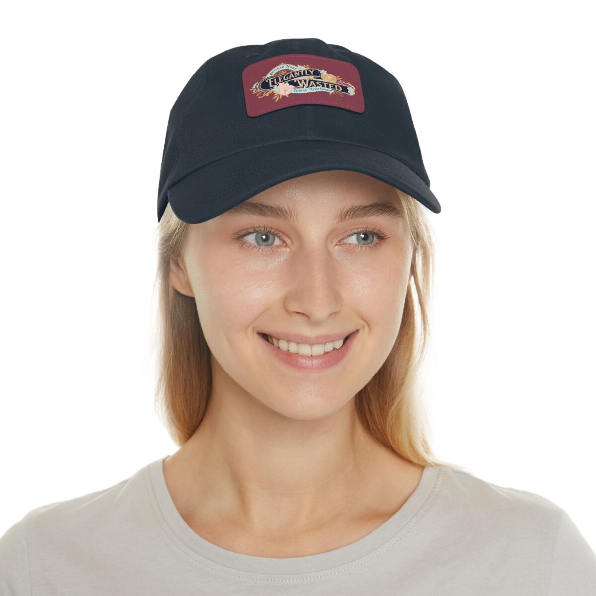 Elegantly wasted Hat with Leather Patch (Rectangle) - Image 28