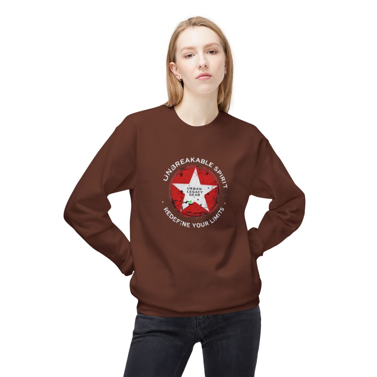 UNBREAKABLE SPIRIT Unisex Midweight Softstyle Fleece Crewneck Sweatshirt - Image 3