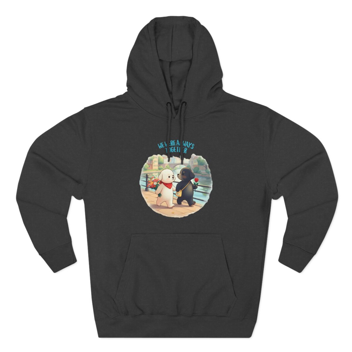 Always together Three-Panel Fleece Hoodie - Image 5