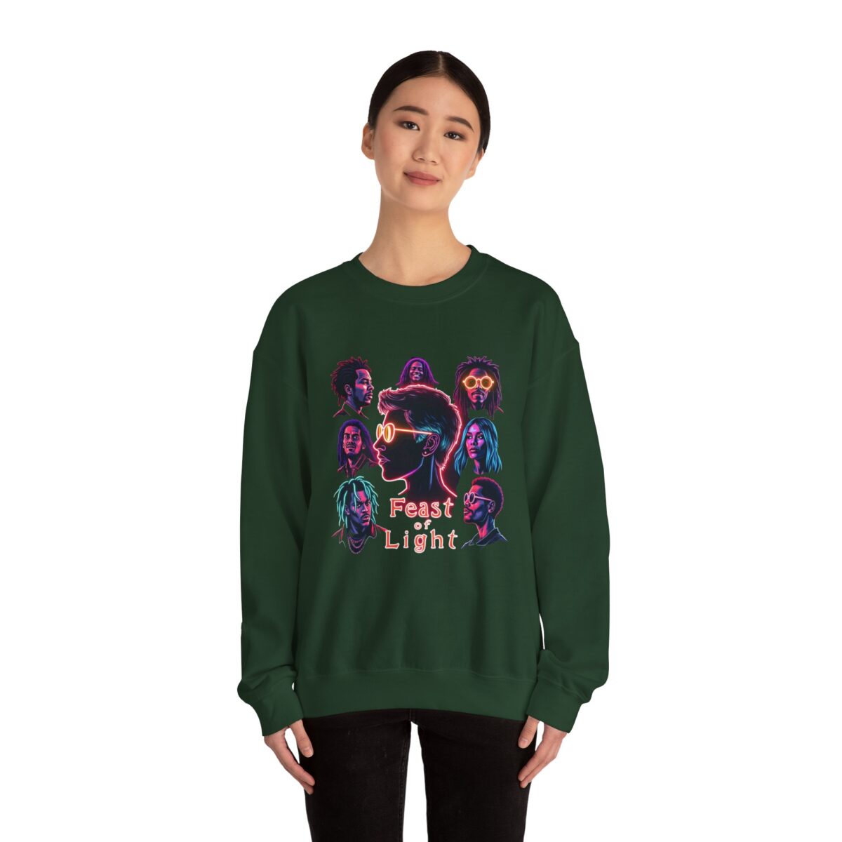 Feast of light Unisex Heavy Blend™ Crewneck Sweatshirt - Image 8