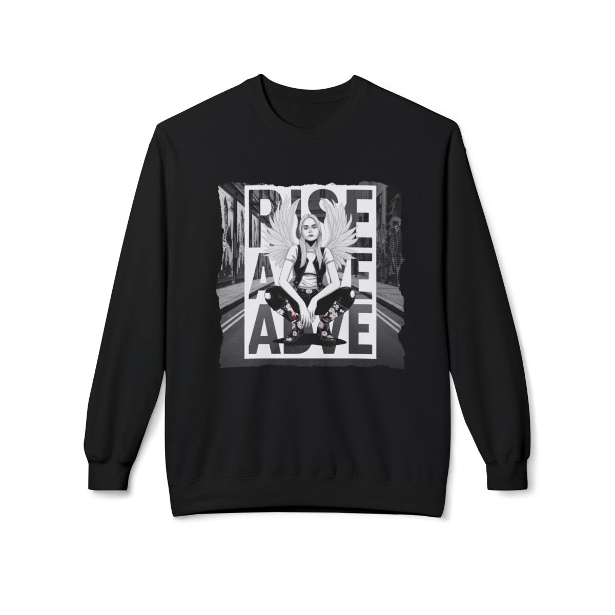 Rise Above Unisex Midweight Softstyle Fleece Crewneck Sweatshirt - Image 5