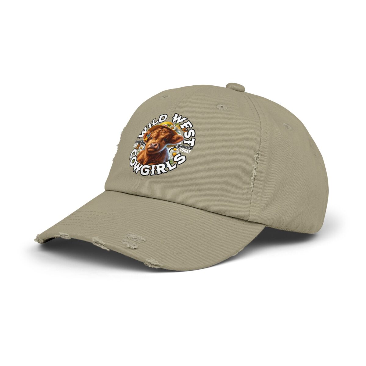 Wild West Cow Girls Unisex Distressed Cap - Image 14