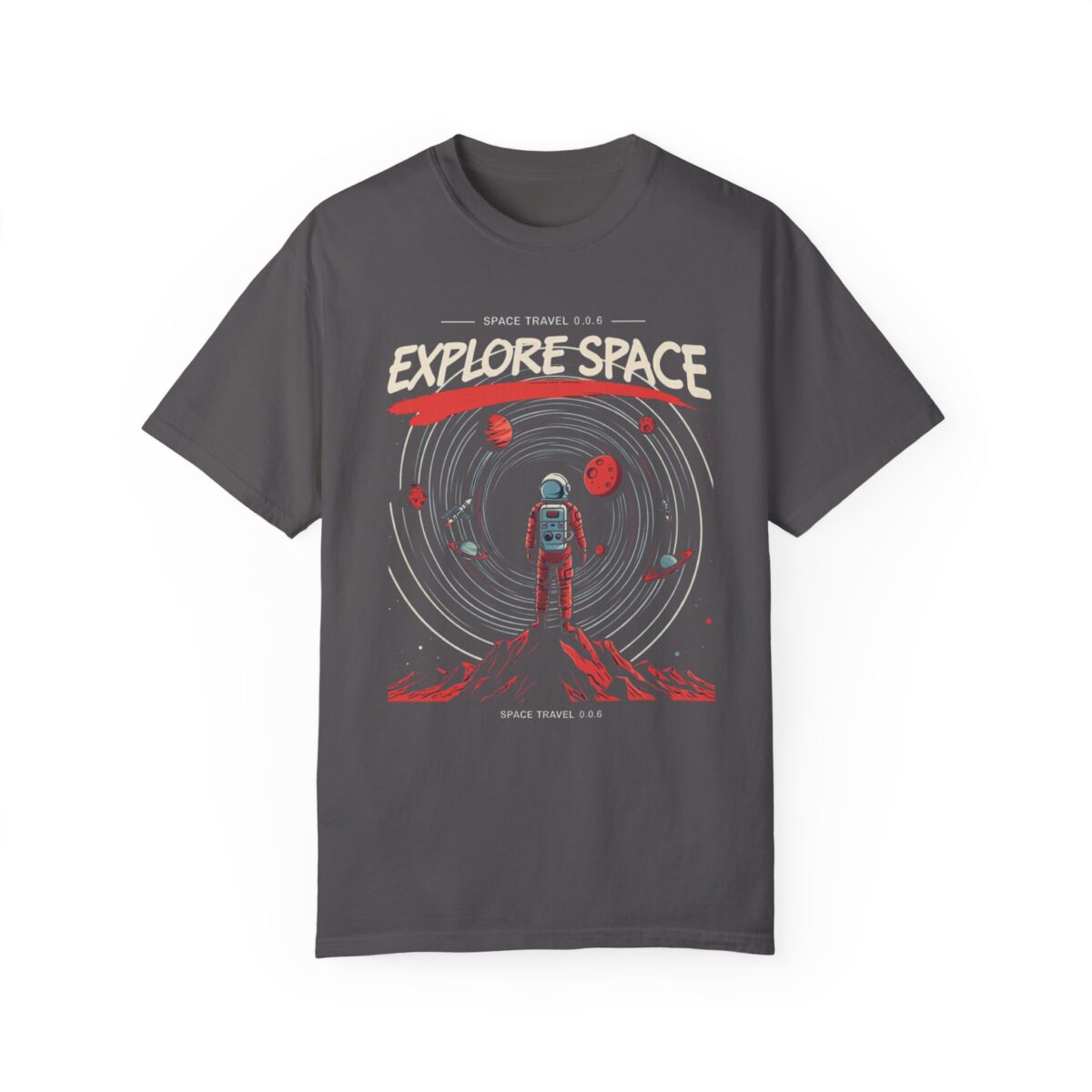 Explore Space Unisex Garment-Dyed T-Shirt | Adventure & Travel Theme - Image 5
