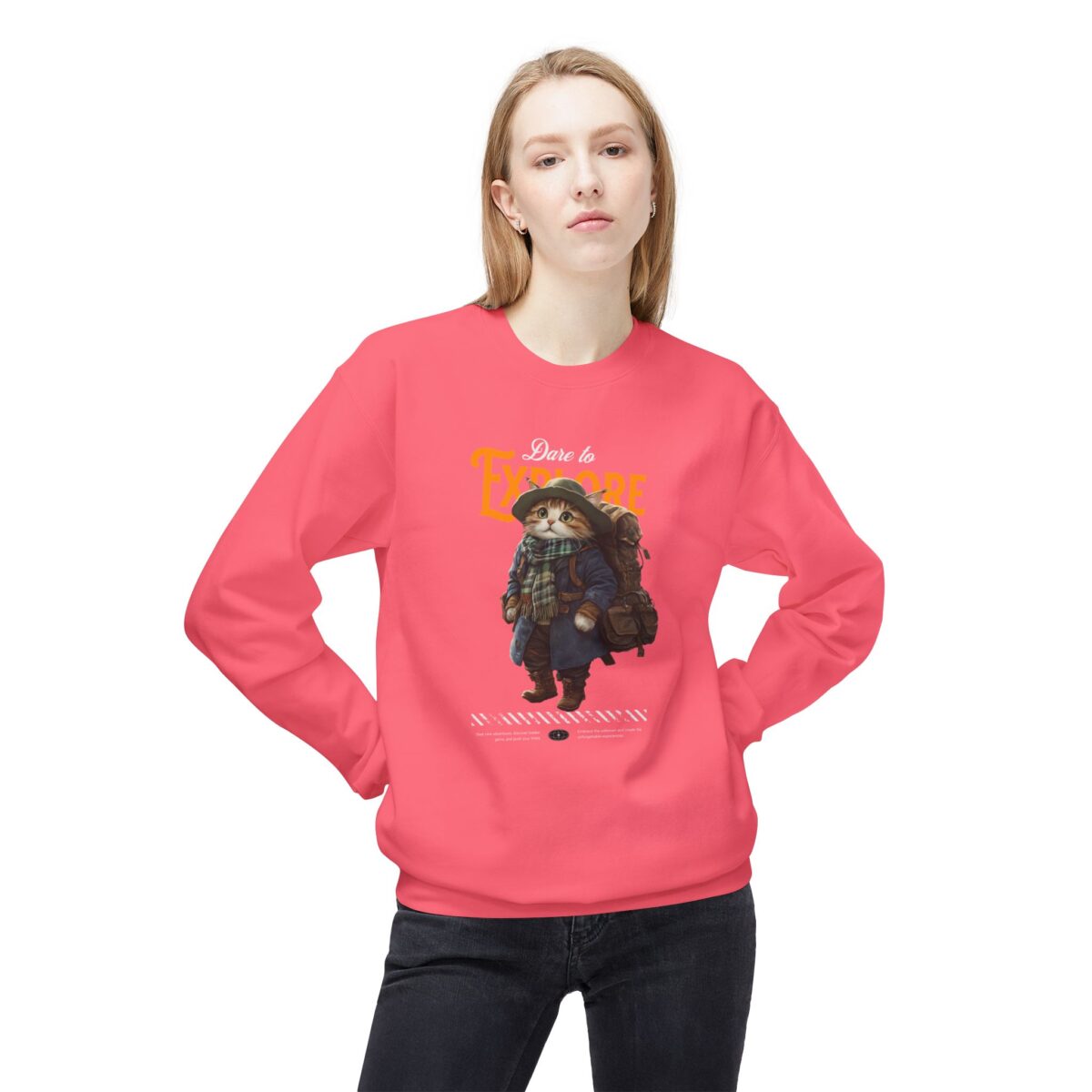 Dare to explore Unisex Midweight Softstyle Fleece Crewneck Sweatshirt - Image 31