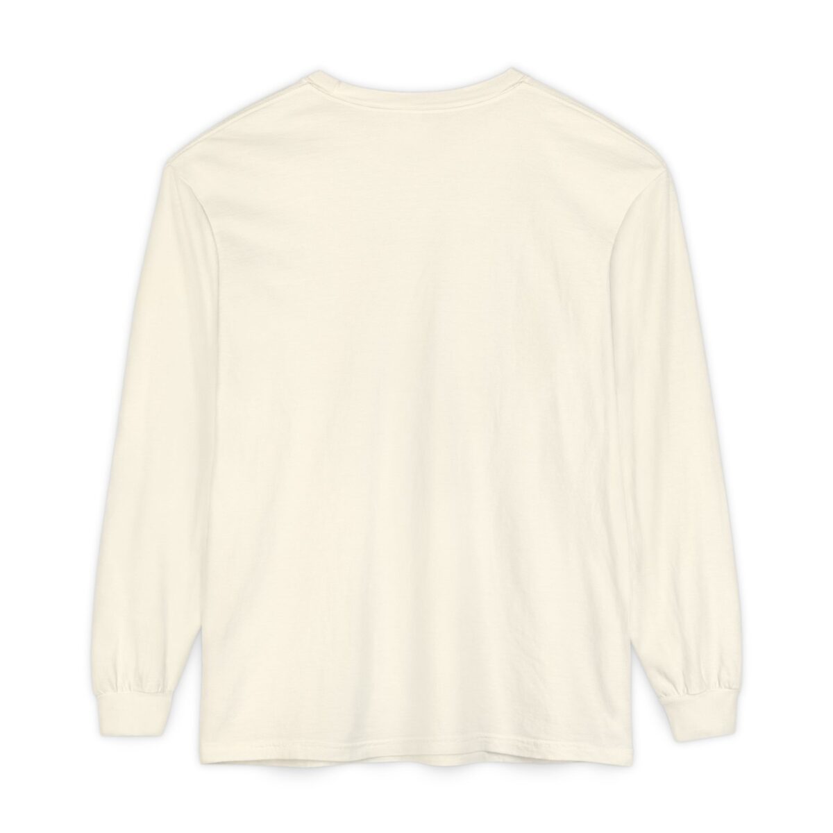 I am nicer than my face looks Unisex Garment-dyed Long Sleeve T-Shirt - Image 6