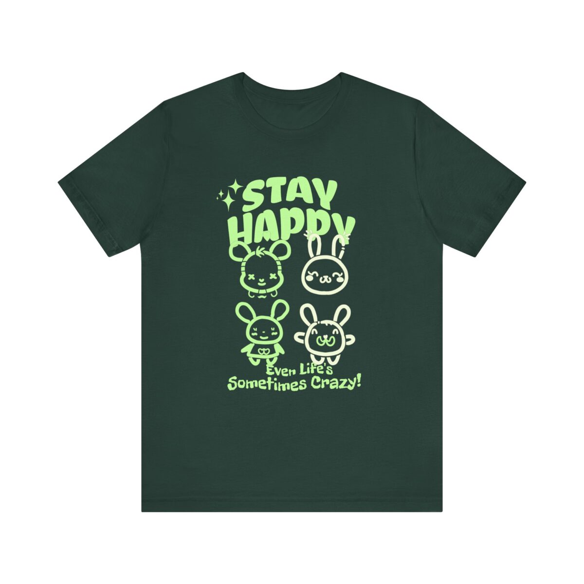 Stay happy Unisex Jersey Short Sleeve Tee - Image 5