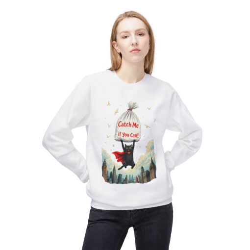 Catch me if you can Unisex Midweight Softstyle Fleece Crewneck Sweatshirt - Image 3