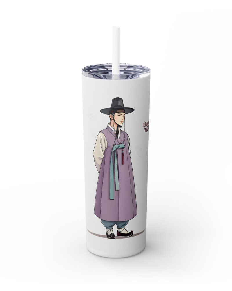 Elegance in tradition Skinny Tumbler with Straw, 20oz