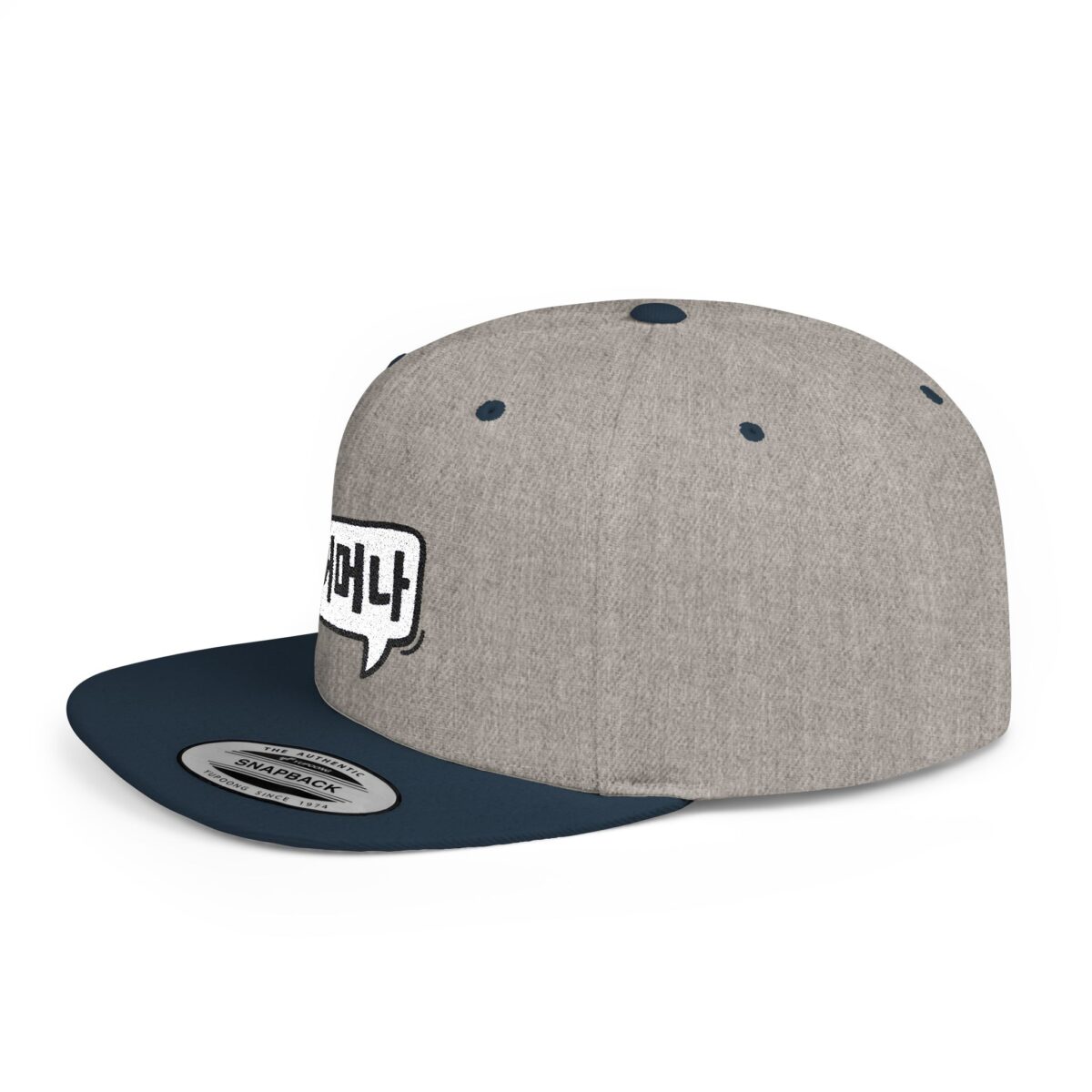 Oh my goodness Korean Language Flat Bill Snapback Hat - Trendy Street Style Cap - Image 15