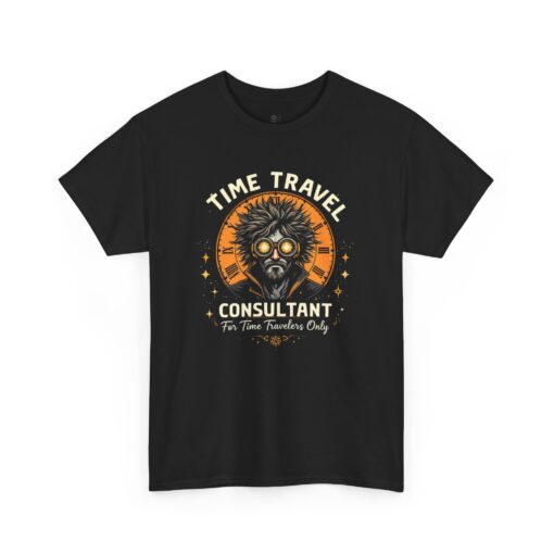 Time travel Unisex Heavy Cotton Tee - Image 3