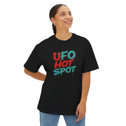 UFO hot spot Unisex Oversized Boxy Tee - Image 3