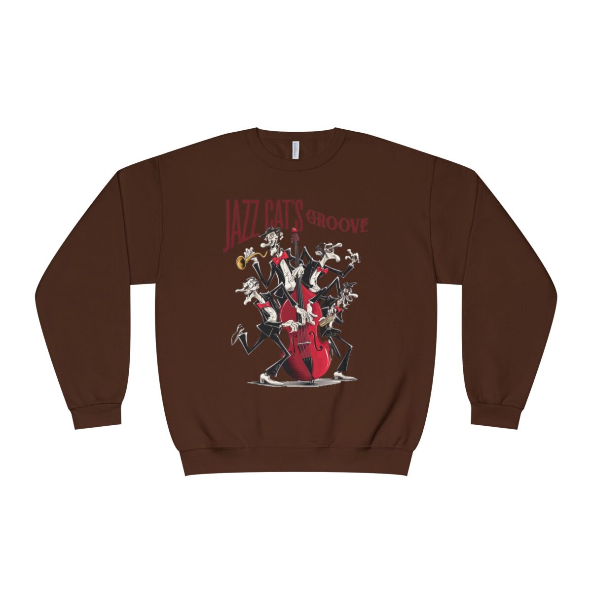 Jazz cat's groove Unisex NuBlend® Crewneck Sweatshirt - Image 17