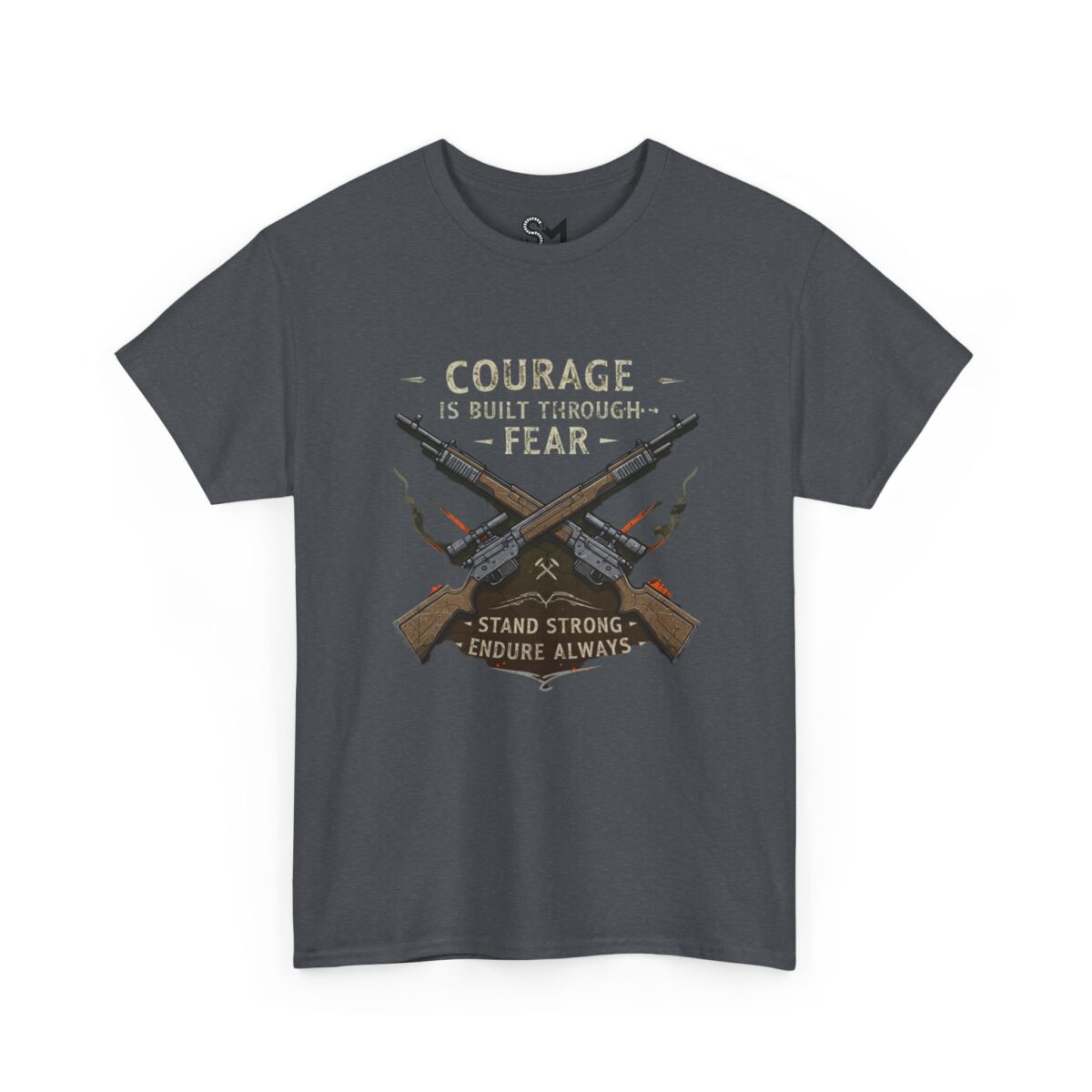 Courage is built through fear Unisex Heavy Cotton Tee - Image 23