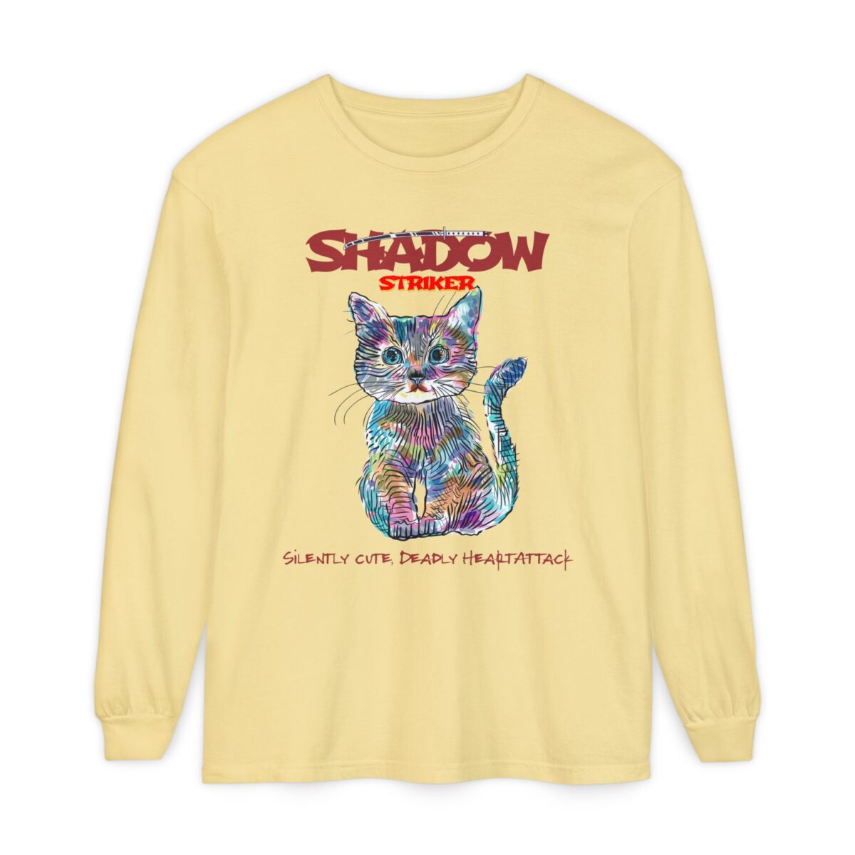 Shadow Striker Unisex Garment-dyed Long Sleeve T-Shirt - Image 21