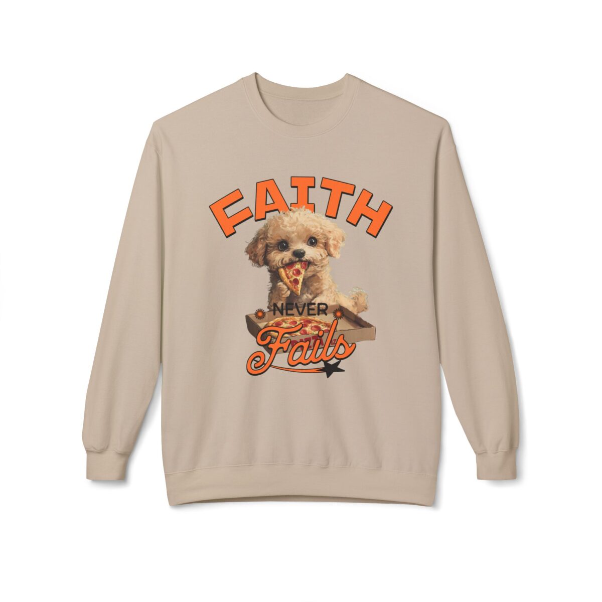 Faith never fails Unisex Midweight Softstyle Fleece Crewneck Sweatshirt - Image 9