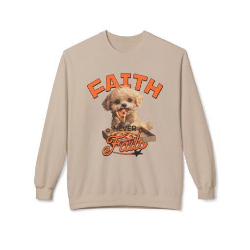 Faith never fails Unisex Midweight Softstyle Fleece Crewneck Sweatshirt - Image 9