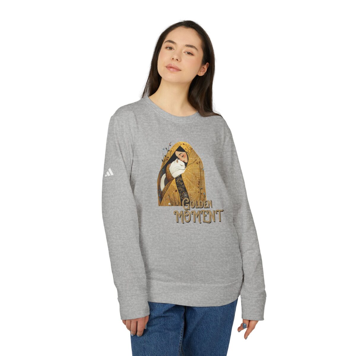 adidas Golden Moment Unisex Fleece Crewneck Sweatshirt - Image 7