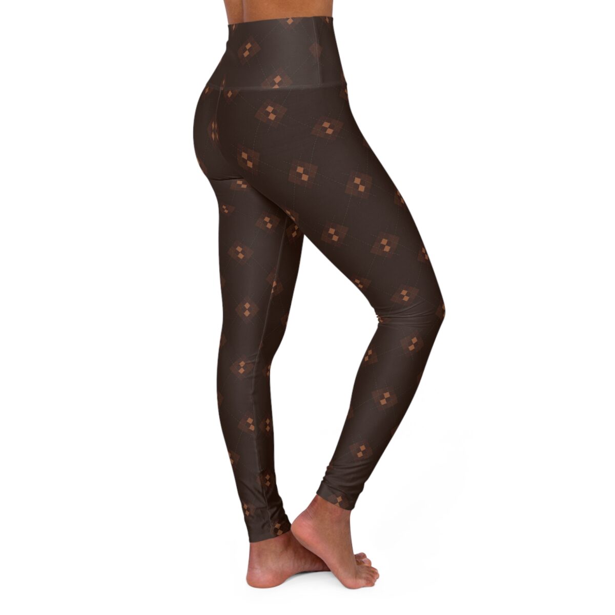 Autumn Argyle High Waisted Yoga Leggings (AOP) - Image 4
