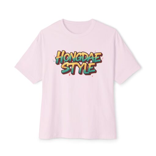 Hongdae style Unisex Oversized Boxy Tee - Image 5