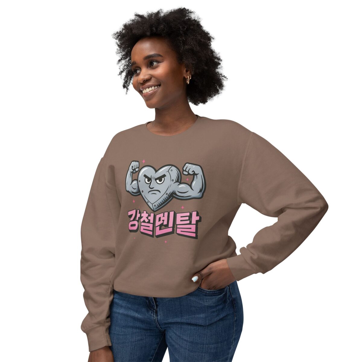Strong mentality Unisex Lightweight Crewneck Sweatshirt - Perfect for Fitness Lovers - Image 3