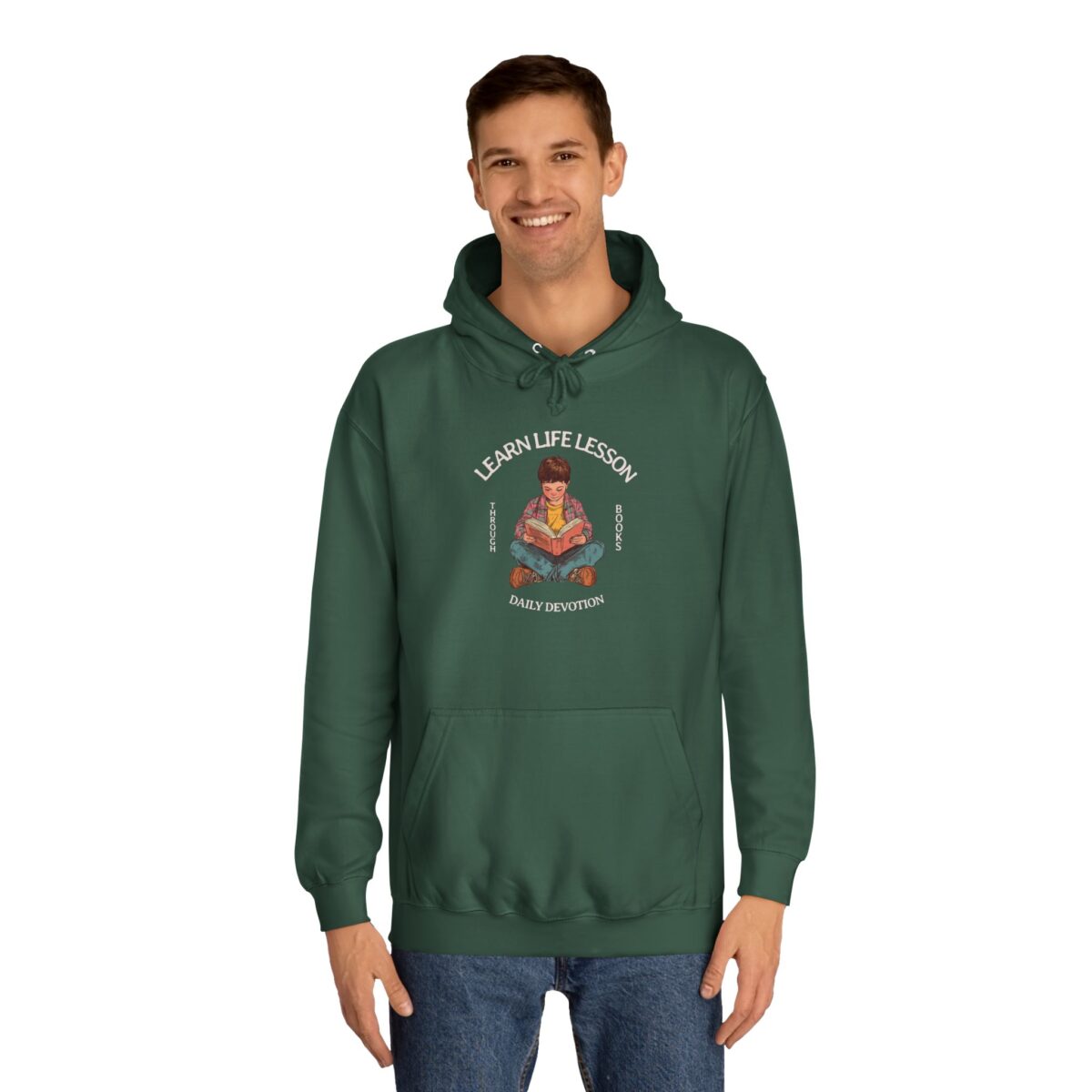 Through books Unisex College Hoodie - Image 15