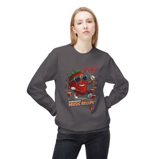 Berry Unisex Midweight Softstyle Fleece Crewneck Sweatshirt - Image 19