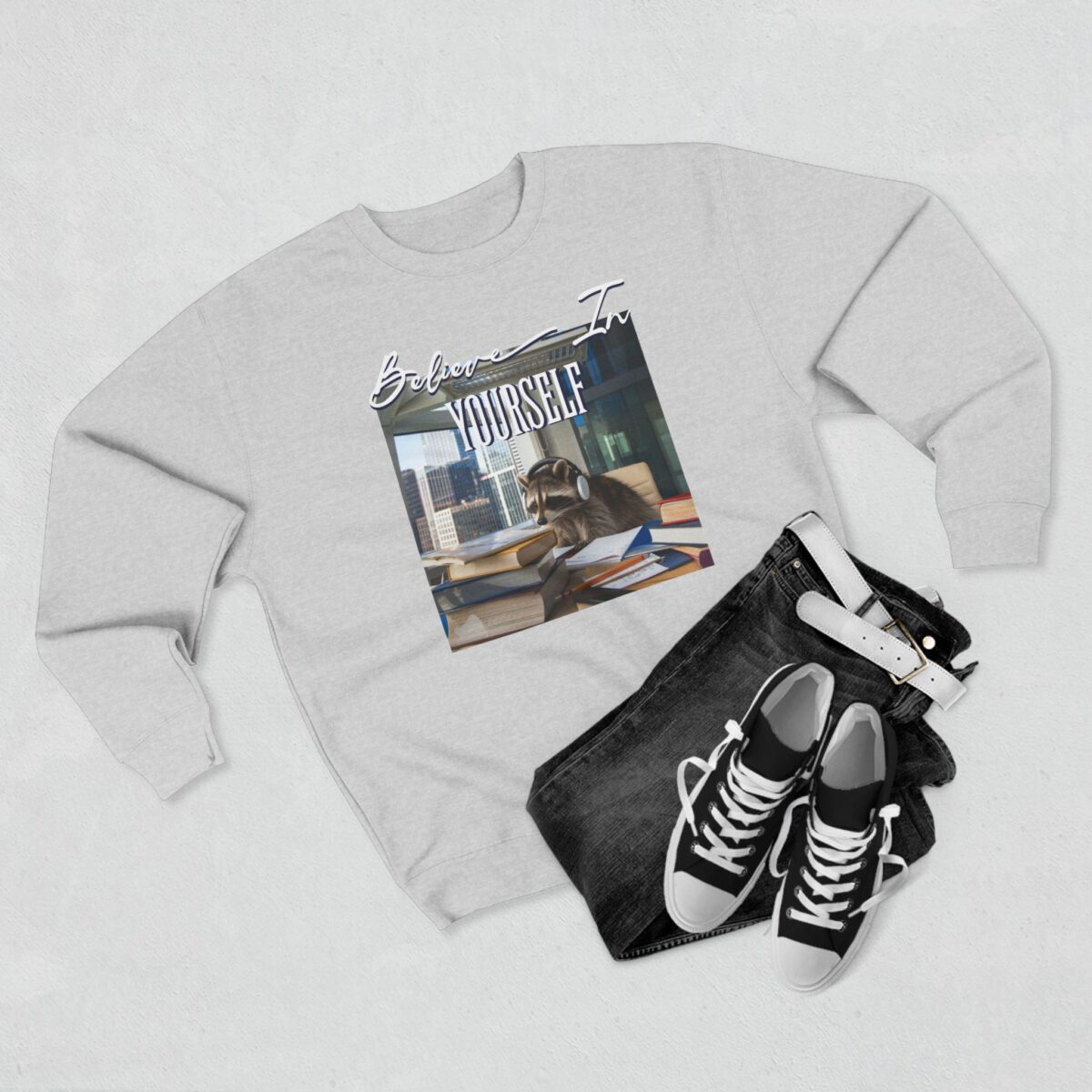 Believe in yourself Unisex Crewneck Sweatshirt - Image 3