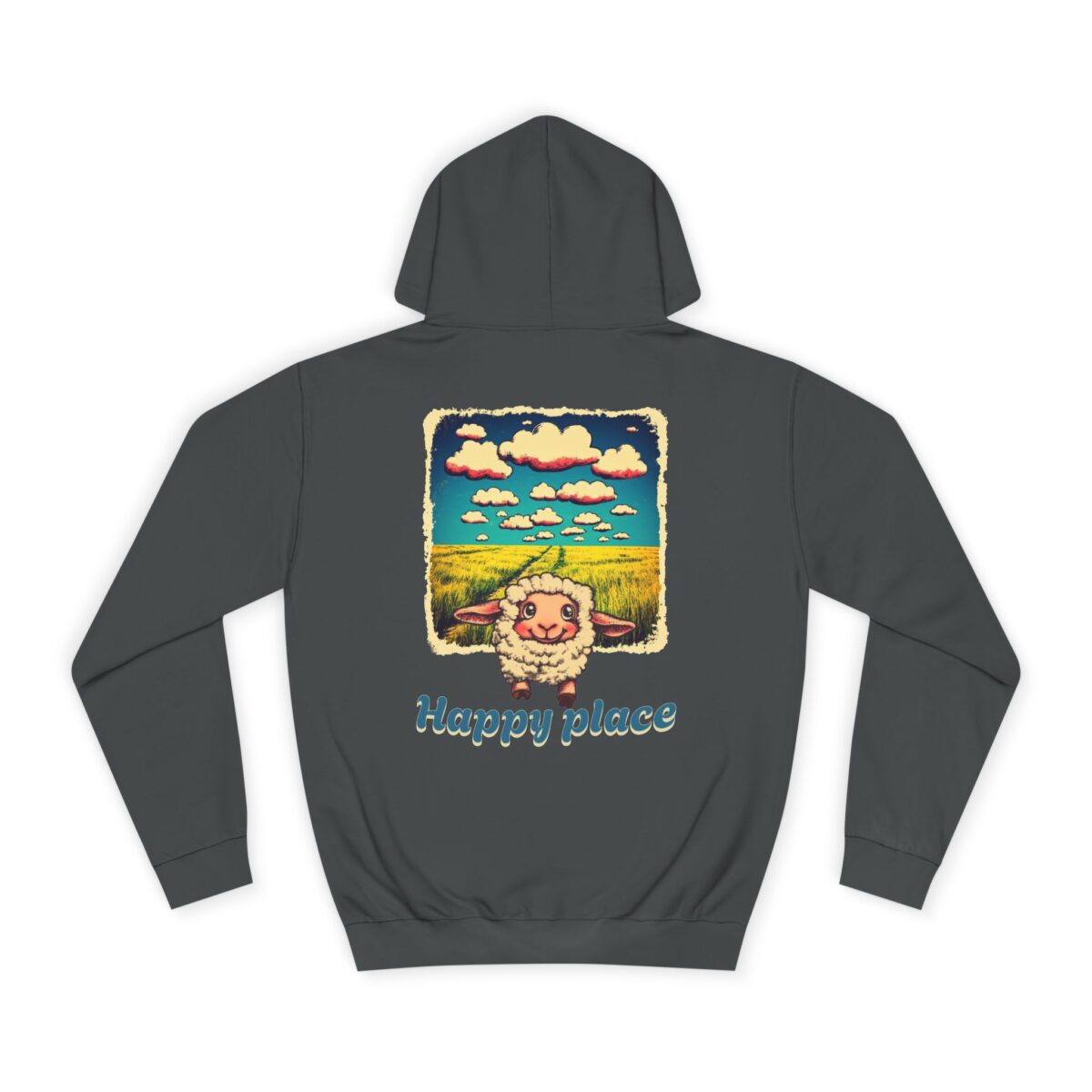 Happy place Unisex College Hoodie - Image 18