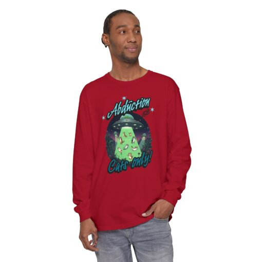 Abduction cats only! Unisex Garment-dyed Long Sleeve T-Shirt - Image 59