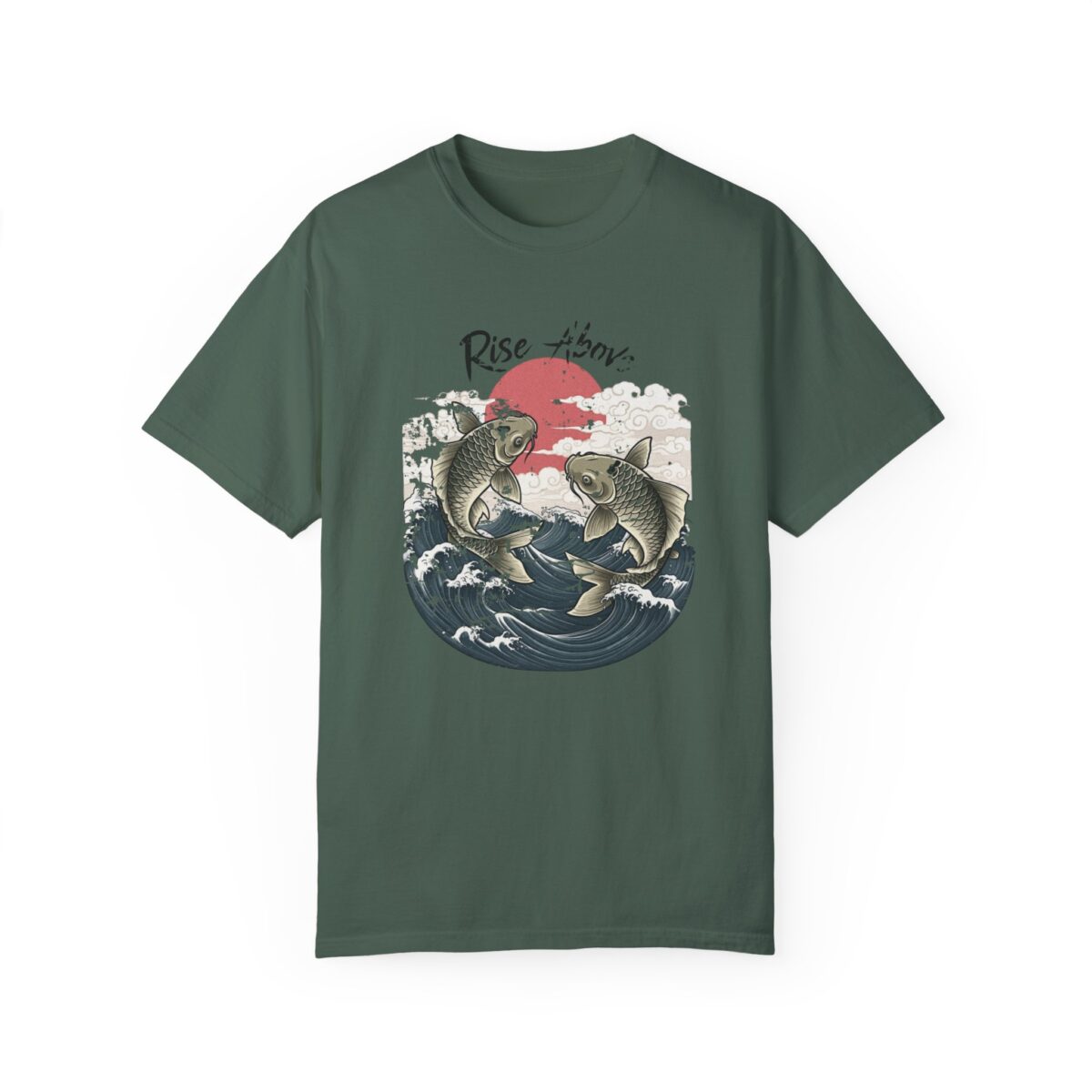 Rise above Unisex Garment-Dyed T-shirt - Image 25