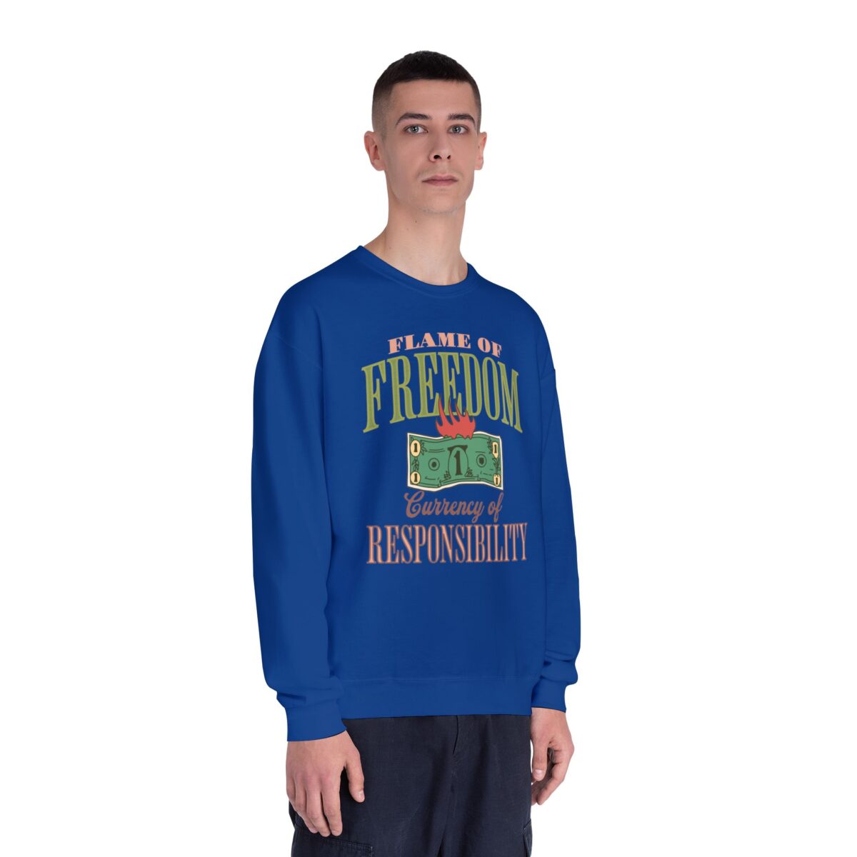Currency of freedom Unisex NuBlend® Crewneck Sweatshirt - Image 39