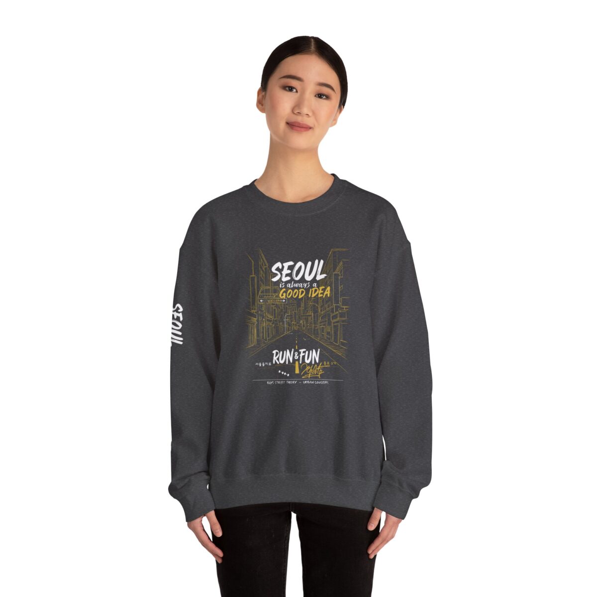 Seoul Good Idea Unisex Crewneck Sweatshirt - Perfect for Travel Enthusiasts - Image 8