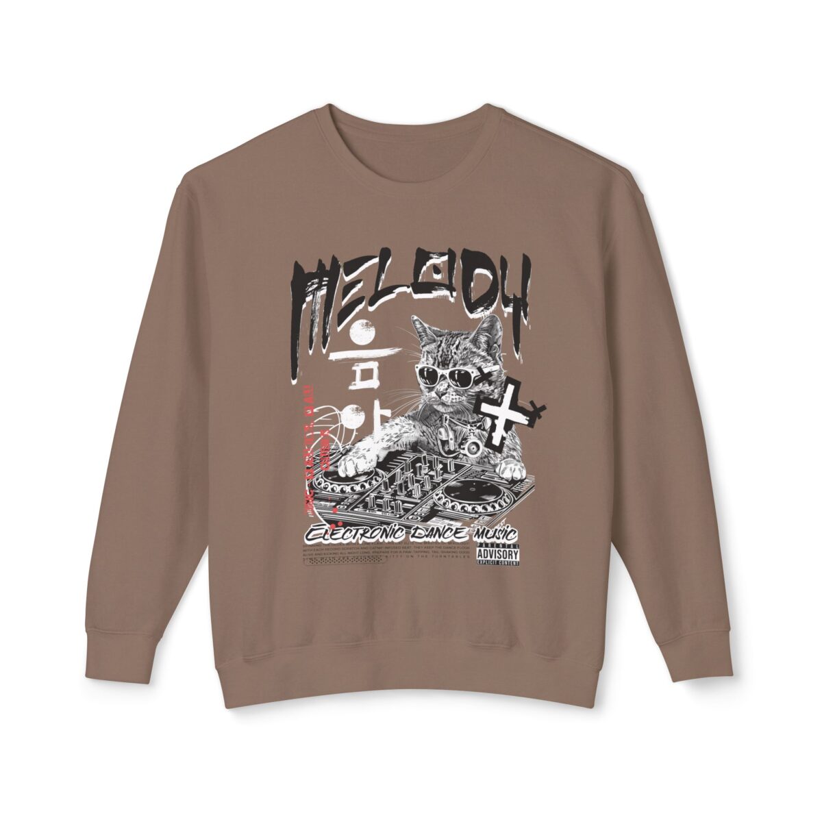 Melody Unisex Lightweight Crewneck Sweatshirt - Image 9