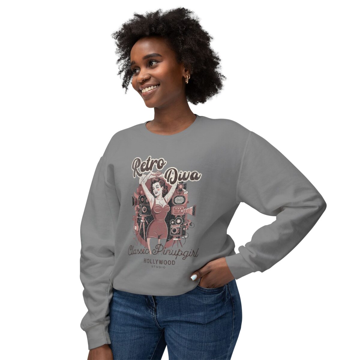 Classic diva Unisex Lightweight Crewneck Sweatshirt - Image 11