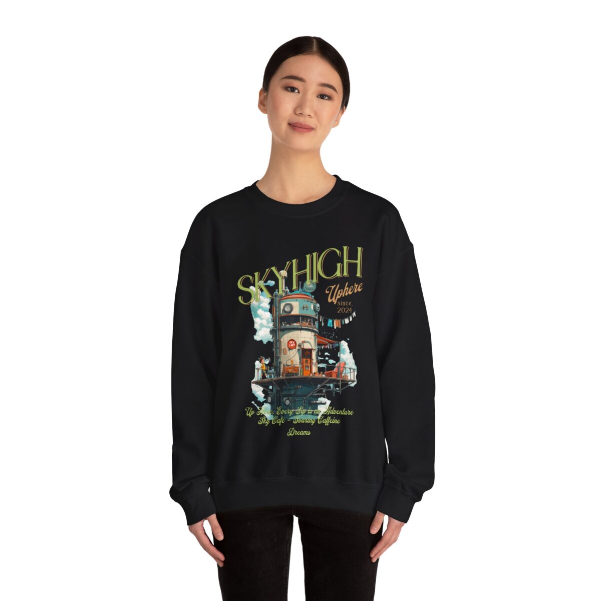Sky high cafe Unisex Heavy Blend™ Crewneck Sweatshirt - Image 4