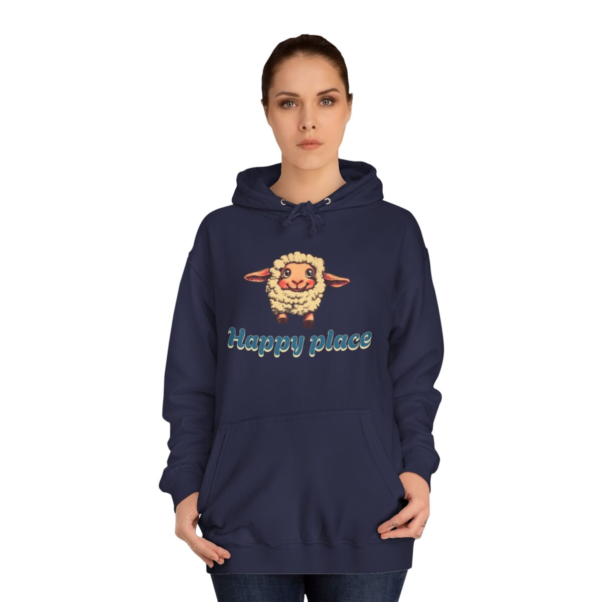 Happy place Unisex College Hoodie - Image 32