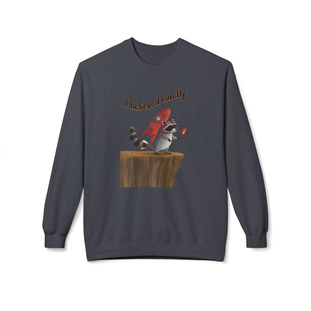 I believe I can fly Unisex Midweight Softstyle Fleece Crewneck Sweatshirt - Image 13