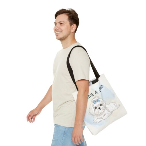 Paws & Love Dog Tote Bag - Cute Pet Lover's Carryall - Image 7