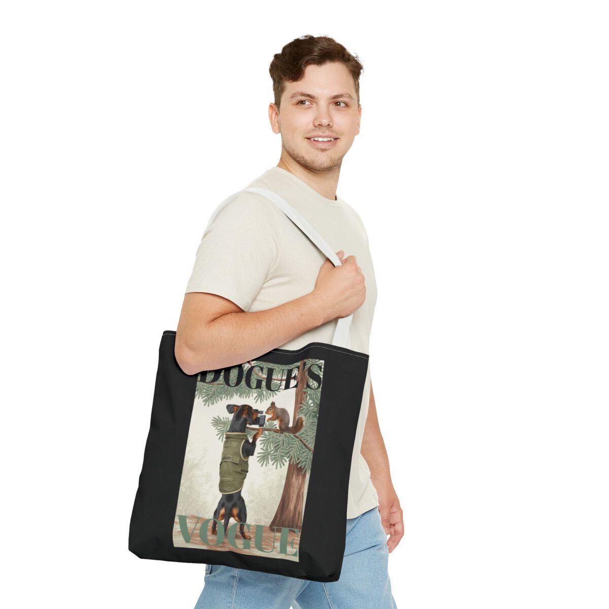 Dogue's Vogue Tote Bag (AOP) - Image 35