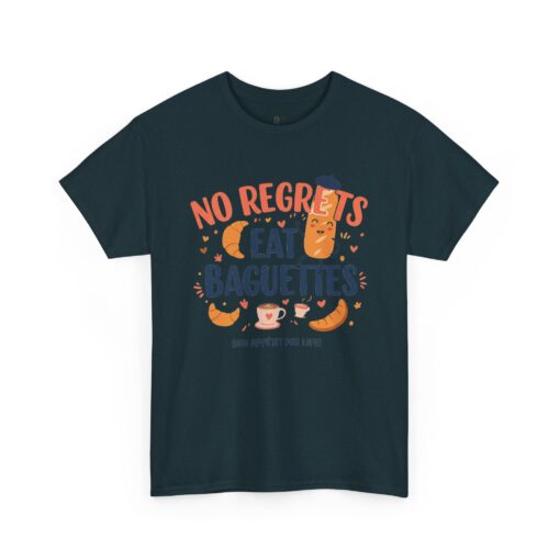 No Regrets Eat Baguettes Unisex Heavy Cotton Tee - Image 11