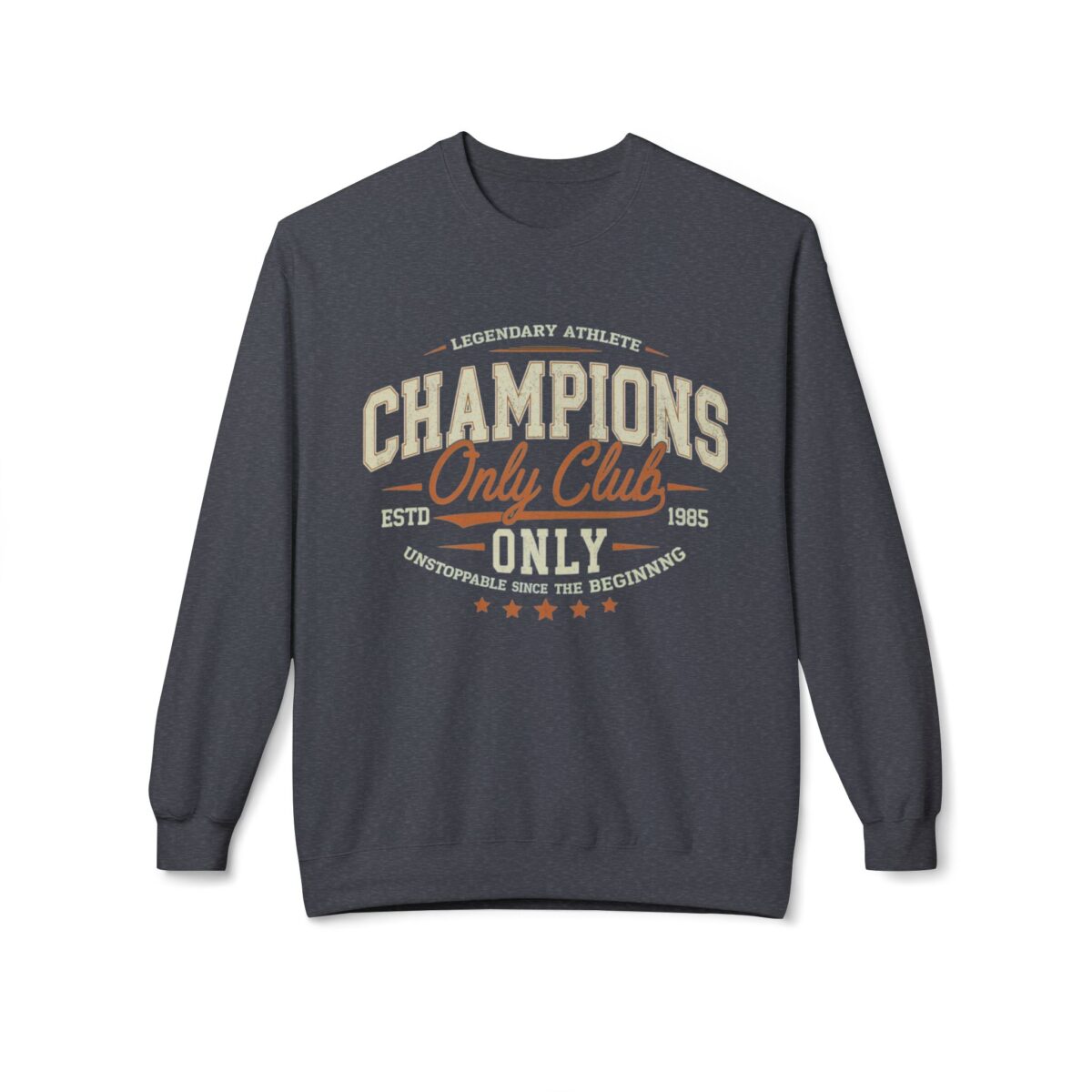 Champions only club Unisex Midweight Softstyle Fleece Crewneck Sweatshirt - Image 9