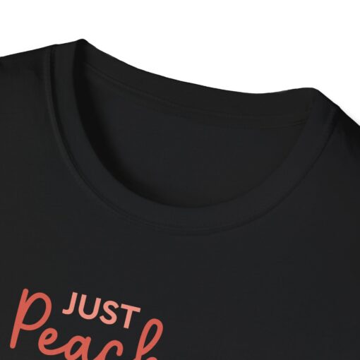 Just Peachy Unisex Softstyle T-Shirt - Fruit-Themed Casual Tee for Summer Vibes - Image 3