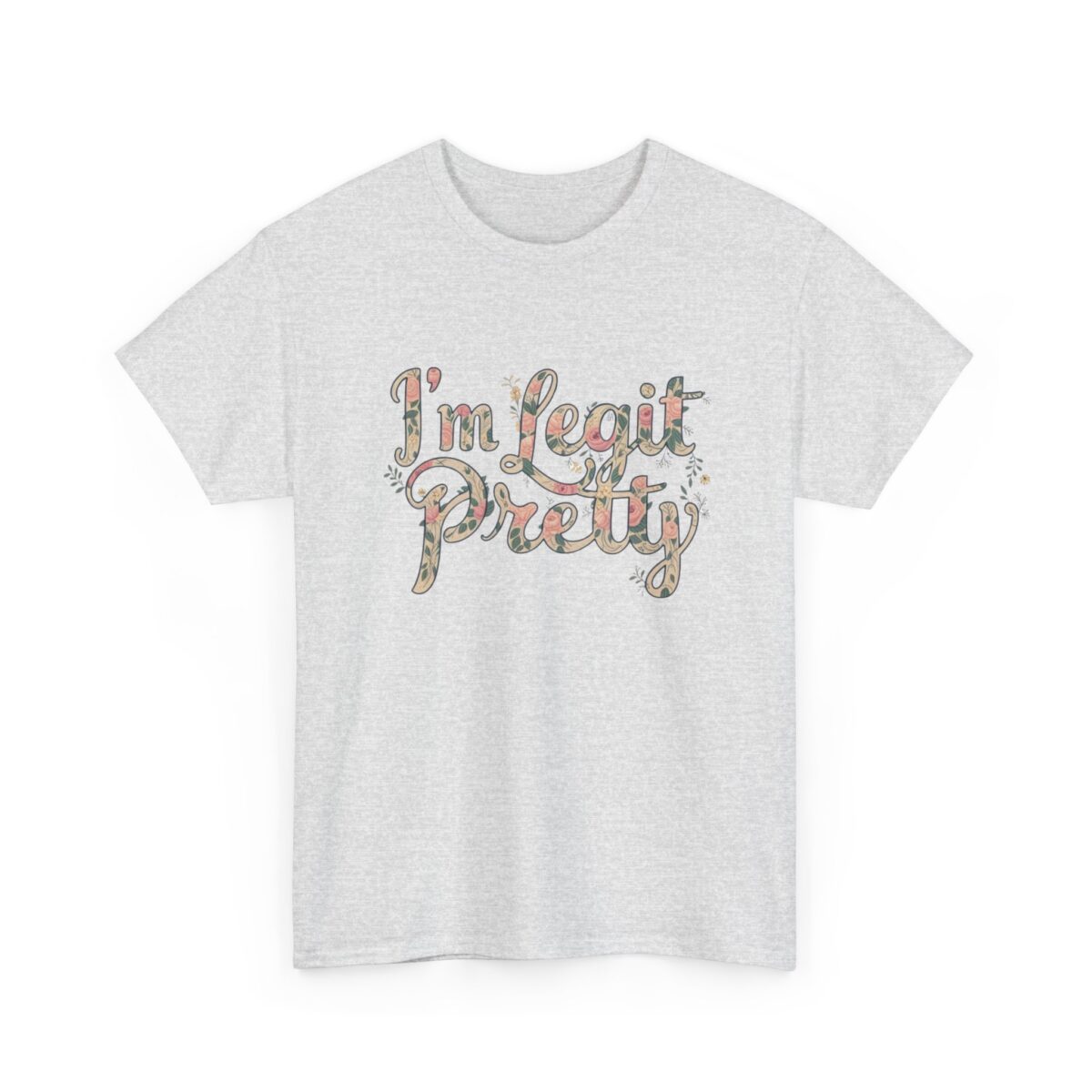 I'm legit pretty Unisex Heavy Cotton Tee - Image 7