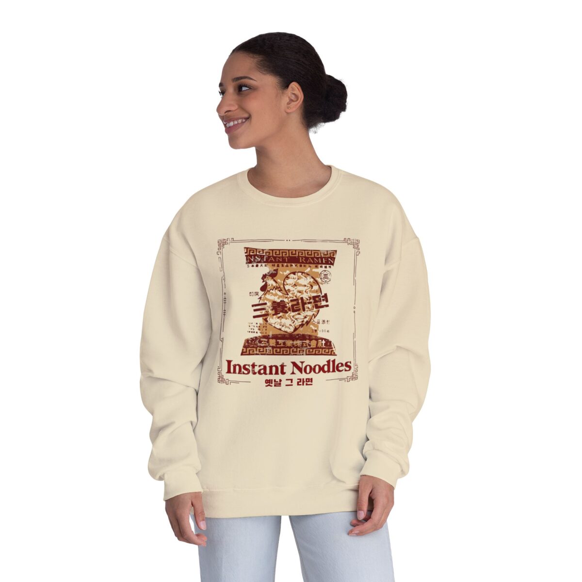 Korean first instant noodle Unisex NuBlend® Crewneck Sweatshirt - Image 4