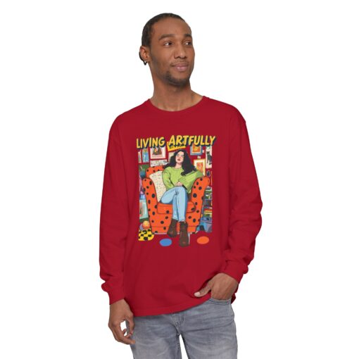 Living Artfully Unisex Garment-dyed Long Sleeve T-Shirt - Image 27