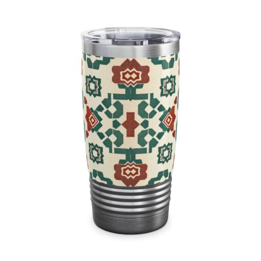 Traditional Korean Geometric Patterns Ringneck Tumbler, 20oz - Image 7
