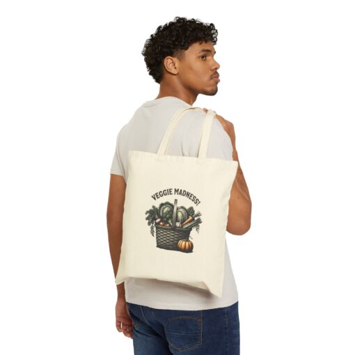 Veggie madness Cotton Canvas Tote Bag - Image 3