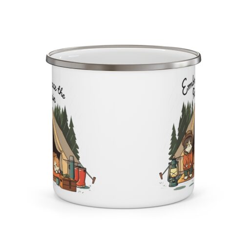 Embrace the rain Enamel Camping Mug