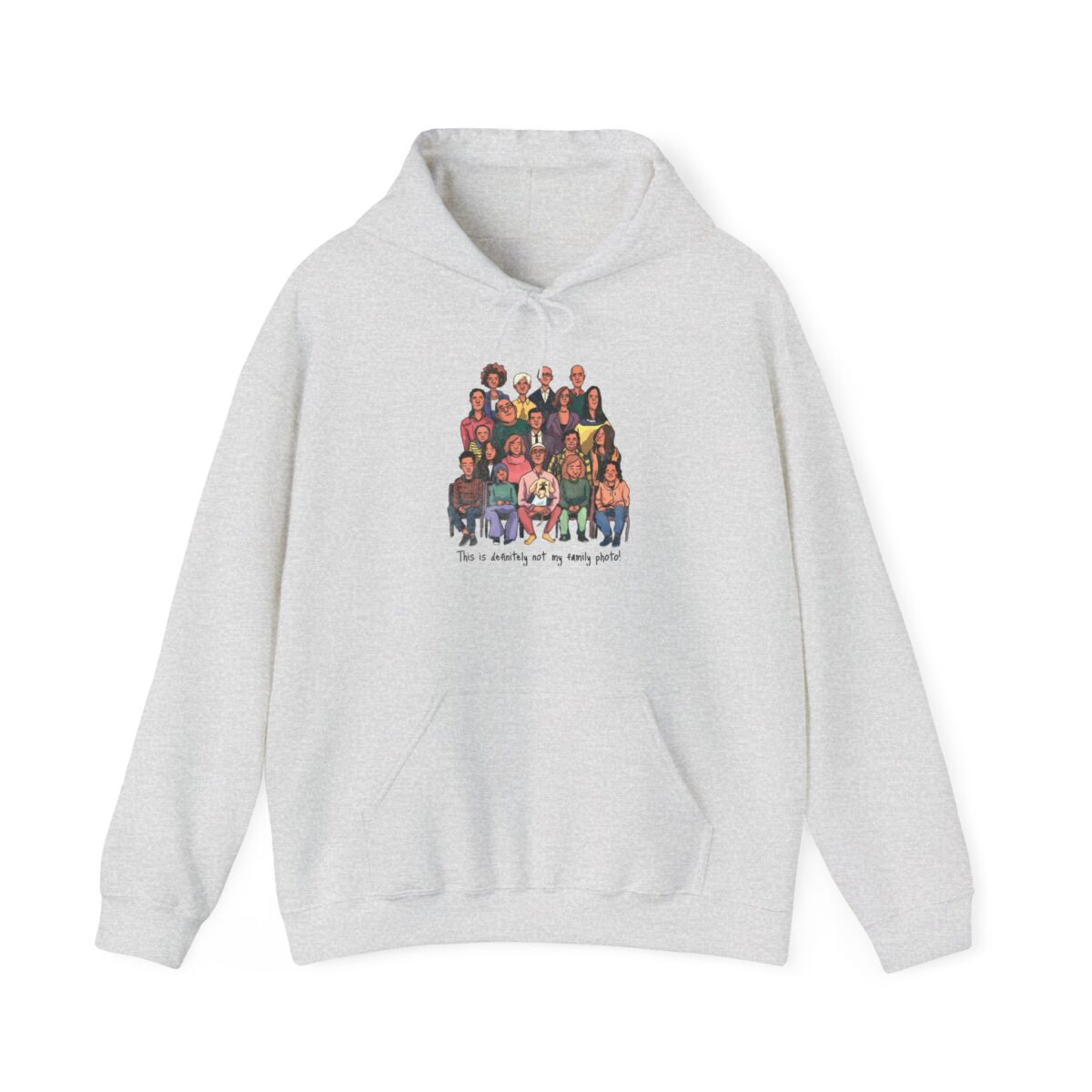 Definitely not my family photo Unisex Heavy Blend™ Hooded Sweatshirt - Image 5